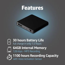 Load image into Gallery viewer, Voice Activated Recorder - Tenyps - Spy Gear, Kids Spy Toys, Anti Spy Tools