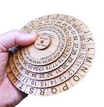Load image into Gallery viewer, Mexican Army Cipher Wheel A Historical Decoder Ring Encryption Device Cryptex - Tenyps - Spy Gear, Kids Spy Toys, Anti Spy Tools
