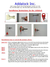 Load image into Gallery viewer, Addalock - Travel Lock, AirBNB Lock, School Lockdown Lock - Tenyps - Spy Gear, Kids Spy Toys, Anti Spy Tools