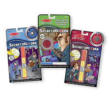 Load image into Gallery viewer, On the Go Secret Decoder Activity Books Set - 54 Games - Tenyps - Spy Gear, Kids Spy Toys, Anti Spy Tools