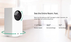 Pan/Tilt/Zoom Wi-Fi Indoor Smart Home Camera with Night Vision, 2-Way Audio, Works with Alexa & the Google Assistant
