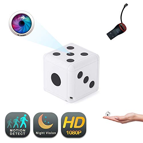 1080P HD Dice Hidden Spy Camera | Motion Detection | Night Vision - Tenyps - Spy Gear, Kids Spy Toys, Anti Spy Tools