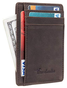 Leather Slim RFID Blocking Wallet