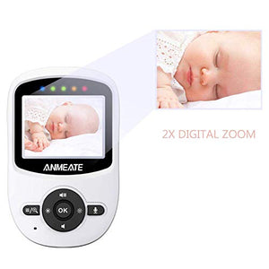 Video Baby Monitor with Digital Camera bwith Temperature Monitor, 960ft Transmission Range, 2-Way Talk, Night Vision