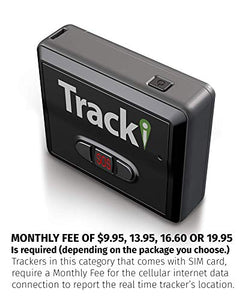 Tracki 2020 Model Mini Real time GPS Tracker. Full USA & Worldwide Coverage. For Vehicles, Car, Kids. Magnetic Hidden small Portable Tracking Device. Child, elderly, Dog pet drone motorcycle bike auto