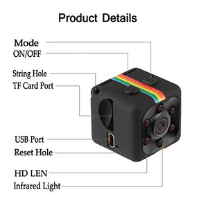 Mini Hidden Body Camera Video Recorder with Night Vision Motion Detection, Indoor and Outdoor