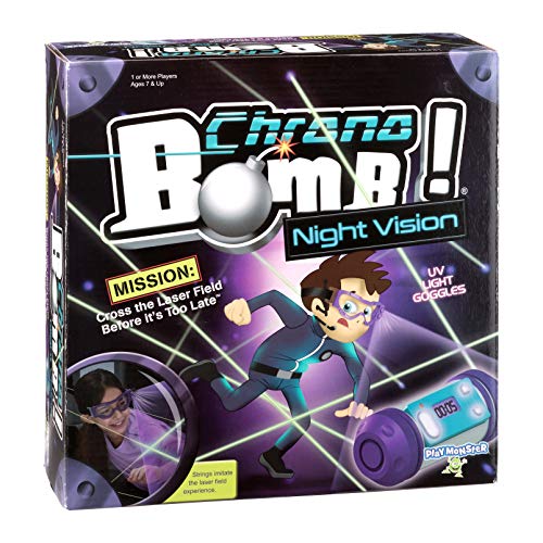 PlayMonster,Chrono Bomb Night Vision - Secret Agent Maze Game - Play During The Day or in The Dark!