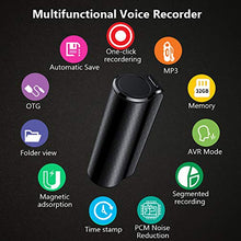 Load image into Gallery viewer, Mini Voice Activated Recorder with Strong Magnetic
