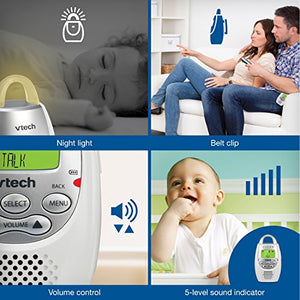 Baby Monitor with up to 1,000 ft of Range, Vibrating Sound-Alert, Talk Back Intercom & Night Light Loop