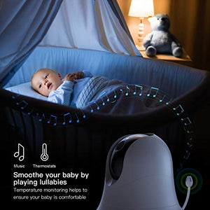 Video Baby Monitor with Remote Camera Pan-Tilt-Zoom