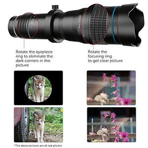 High Power 36x HD Telephoto Lens with Tripod for smart phones