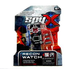 SpyX / Spy Recon Watch -8 Function Spy Toy Watch. Extra Functions Include: Led Light, Stopwatch, Alarm, Decoder, Secret Message Paper, Message Capsules, Motion Alarm. for Your spy Gear Collection!